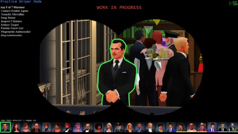 SpyParty 的狙击手视角。
